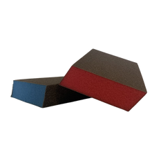 Load image into Gallery viewer, Manners Dual Angle Sanding Sponge Med/Fine (BLUE)