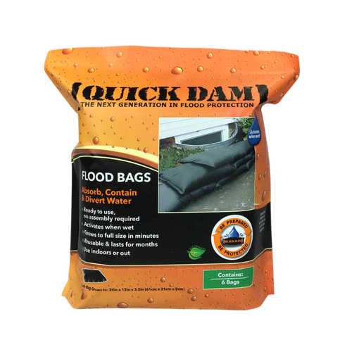 Quick Dam Sandless Sandbag - 6pk
