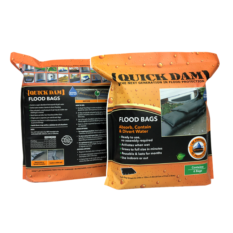 Quick Dam Sandless Sandbag - 6pk