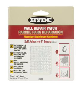 Hyde Self Adhesive Wall Patch 4in x 4in (100mm)