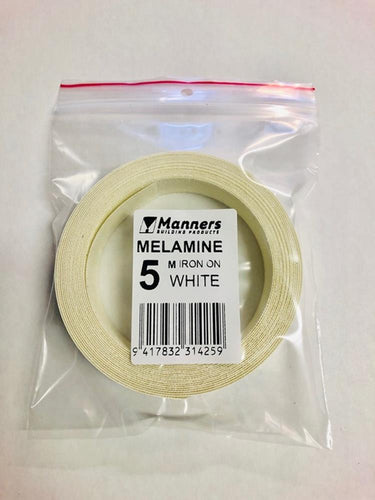 Manners Iron-On Melamine - White 5m