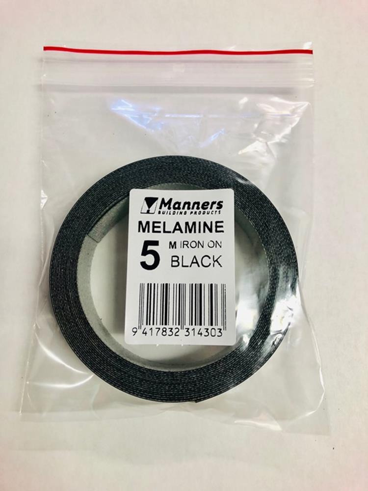 Manners Iron-On Melamine - Black 5m