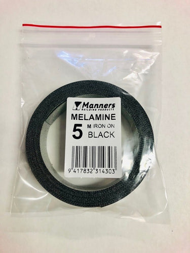 Manners Iron-On Melamine - Black 10m