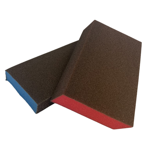 Manners Dual Angle Sanding Sponge Med/Fine (BLUE)